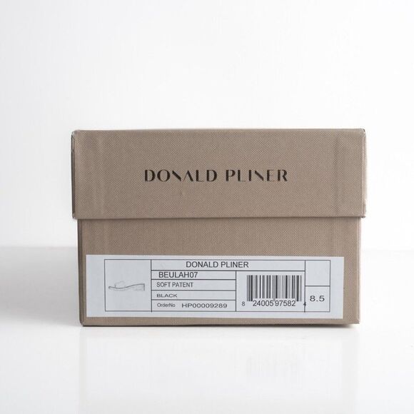 Donald Pliner Womens Beulah Platform Sandals Thongs Patent Leather Black US 8.5 - Picture 9 of 9